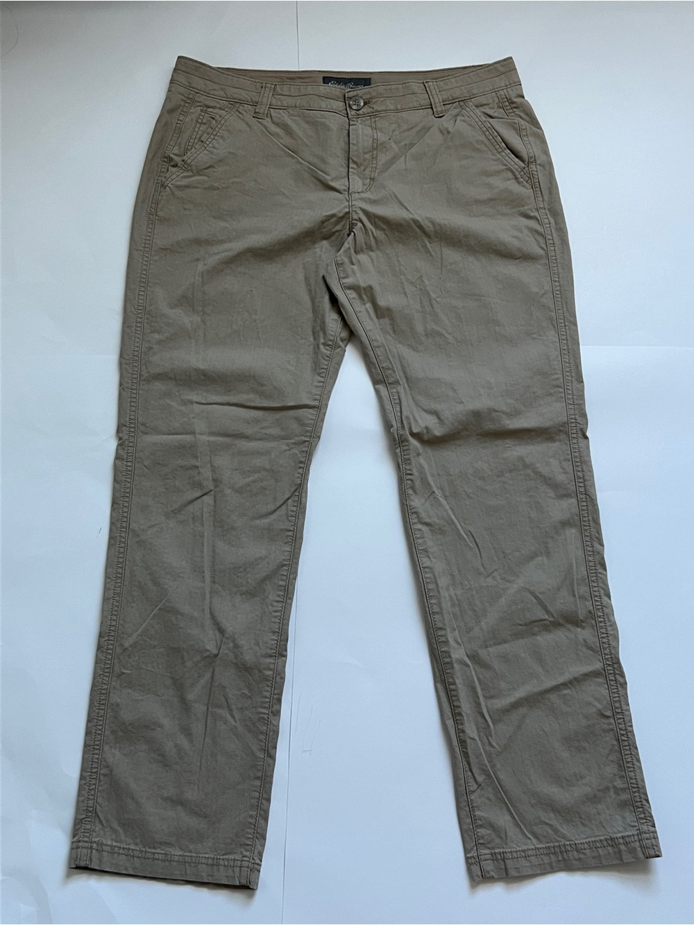 Eddie Bauer Women’s Casual Outdoor Khaki Pants - Classic Straight Fit Sz 14
